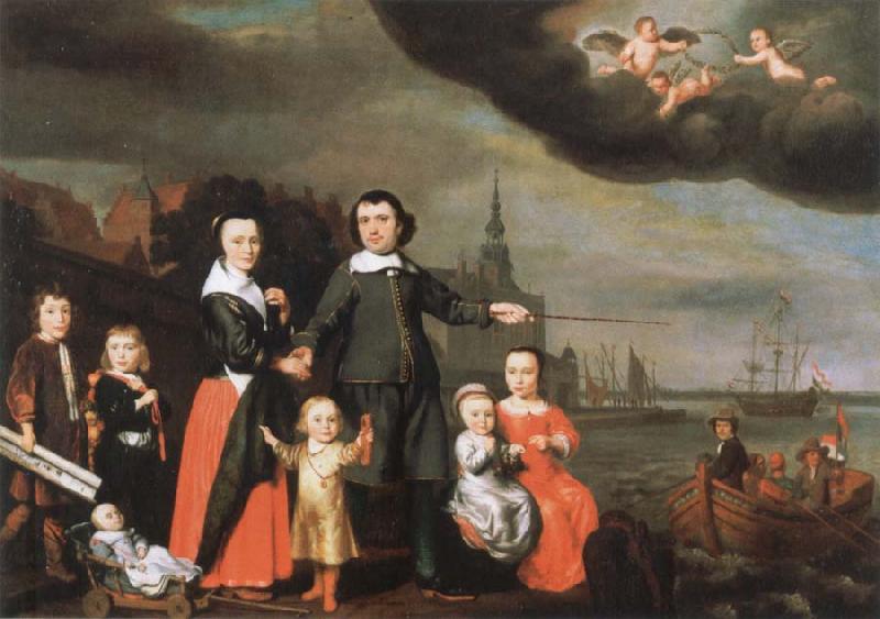 Nicolaes maes captain job jansz cuyter and his family Germany oil painting art